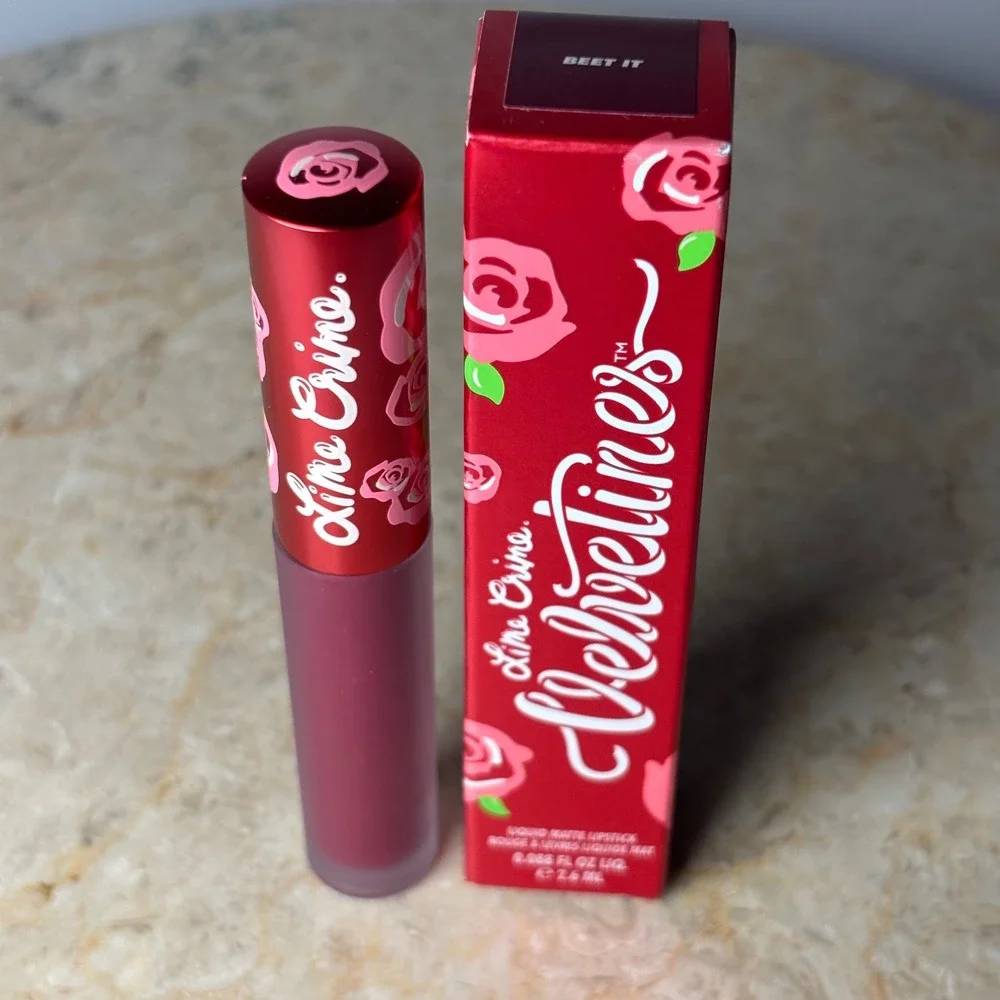 NIB Lime Crime BEET IT Velvetines‎ Liquid Lipstic